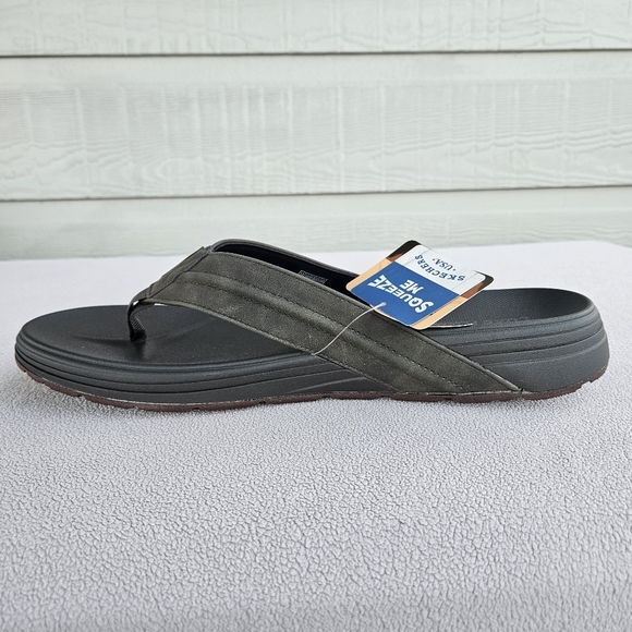 Skechers Patino Marlee Thong Flip Flop Sandal Men 13 Brown Relaxed Fit Luxe Foam - Picture 3 of 11